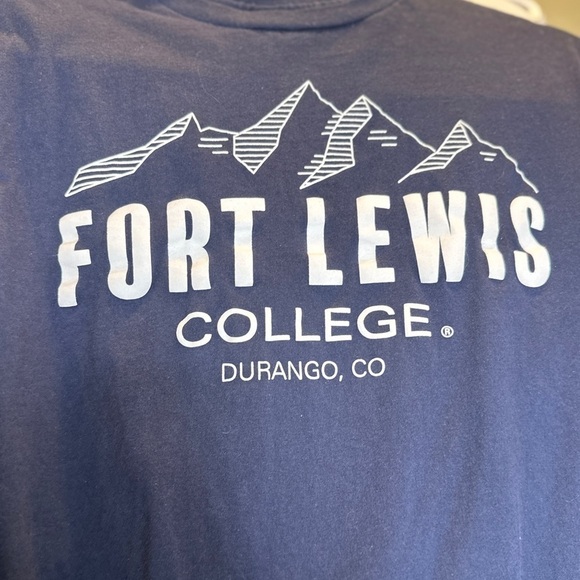 Fort Lewis College Sweatshirt and Tee Navy Women's Medium/Men's Small - Picture 5 of 5